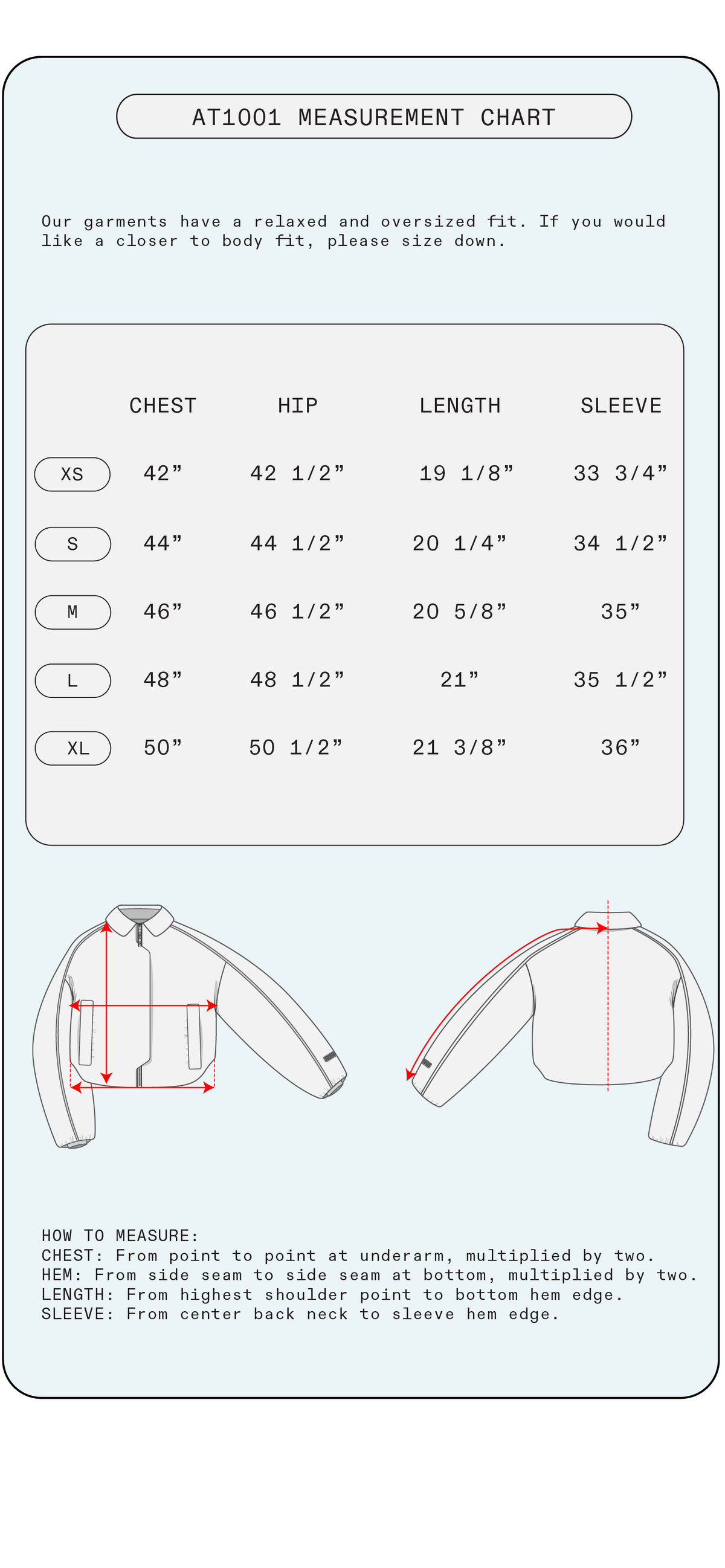 Mobile Size Guide