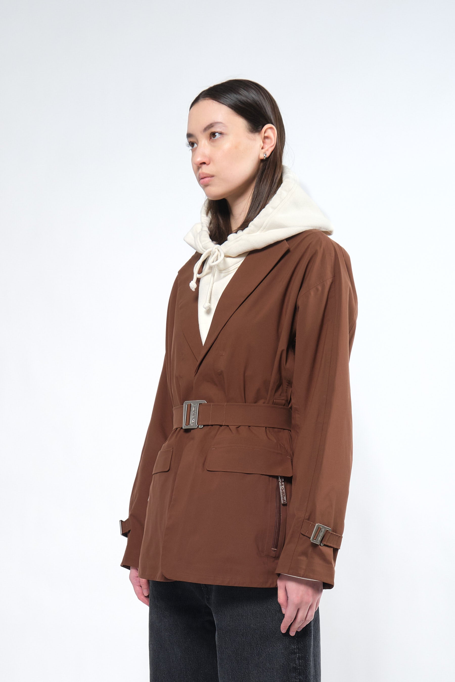  3L Chocolate Waterproof Rain Blazer - Adhere To  - 5