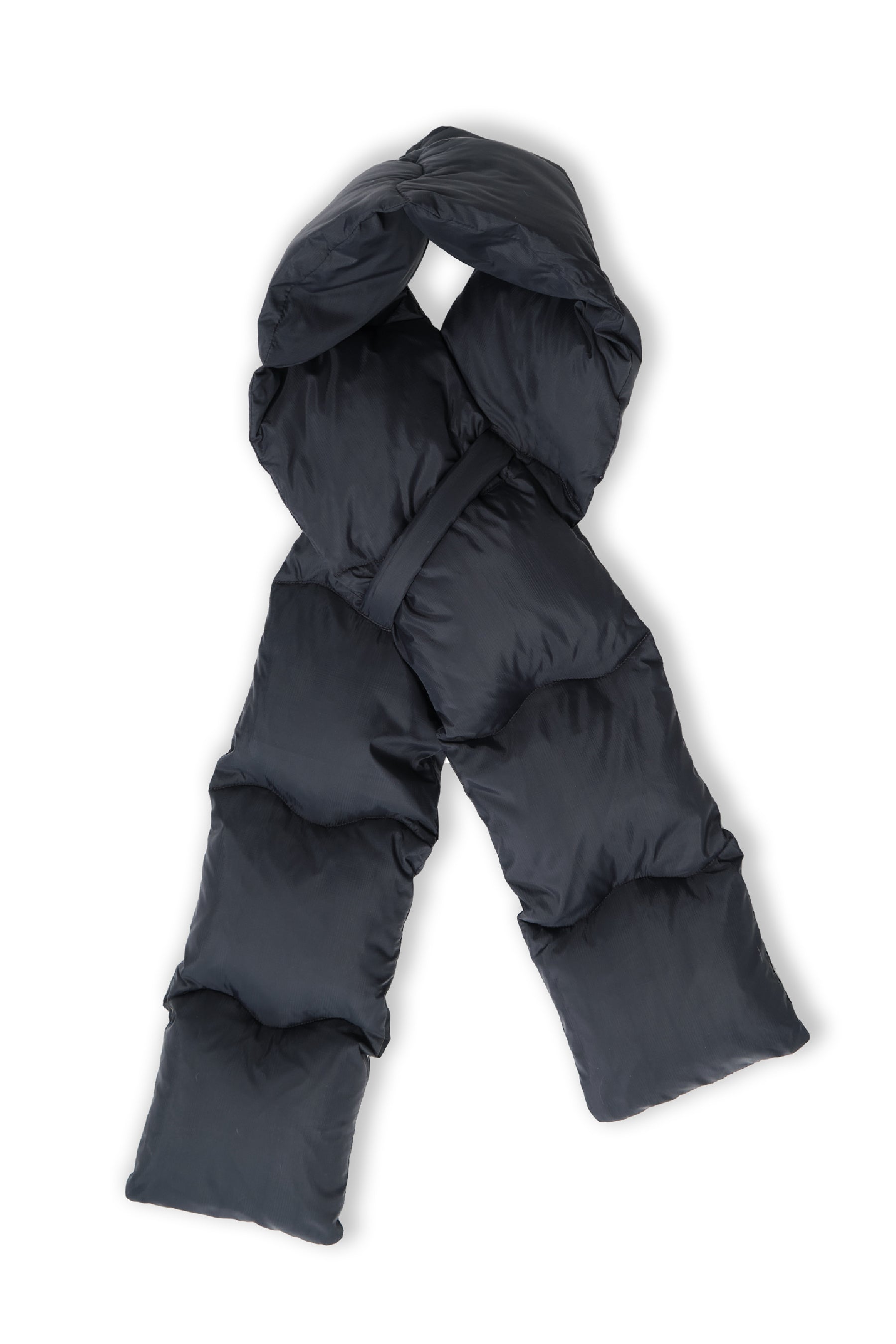  Re:Down® Black Puffer Scarf - Adhere To  - 7