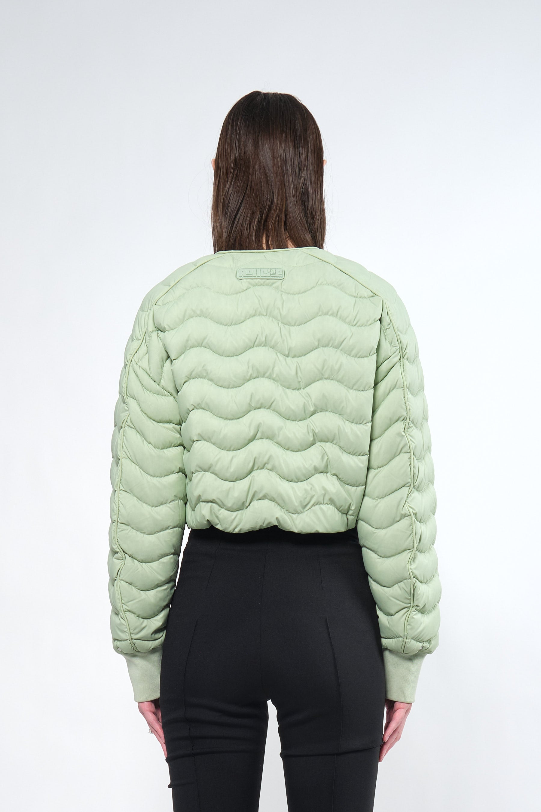  Re:Down® Green Light Crop Puffer Jacket - Adhere To  - 6