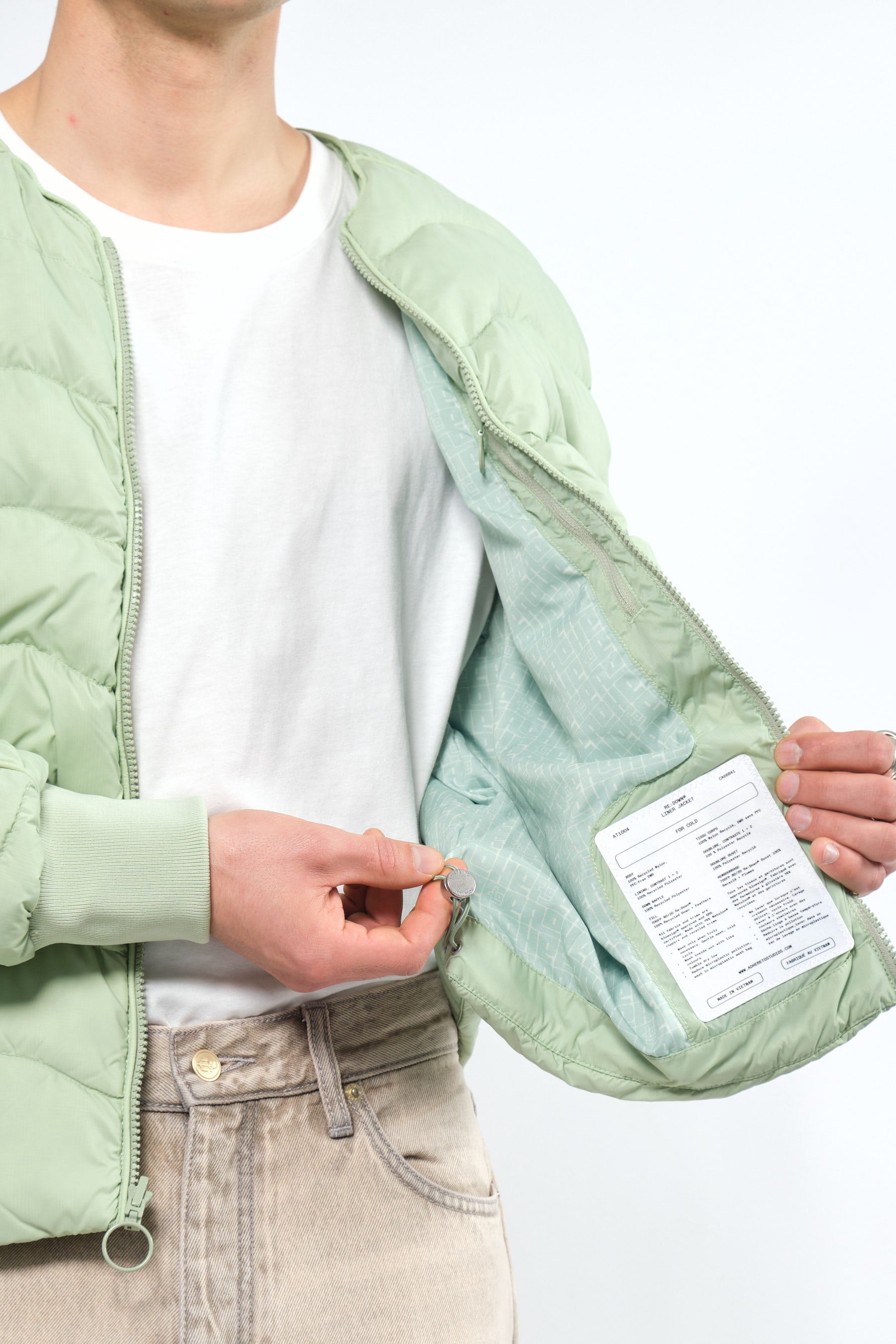  Re:Down® Green Light Puffer Jacket - Adhere To  - 10