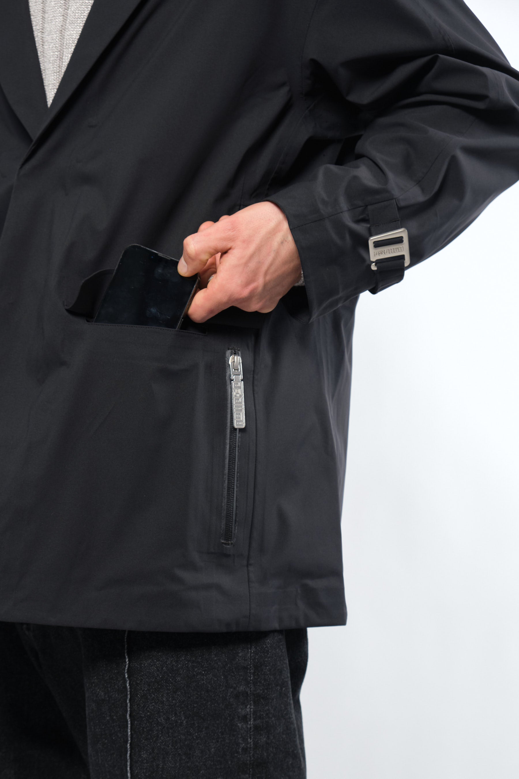  3L Black Waterproof Rain Blazer - Adhere To  - 11