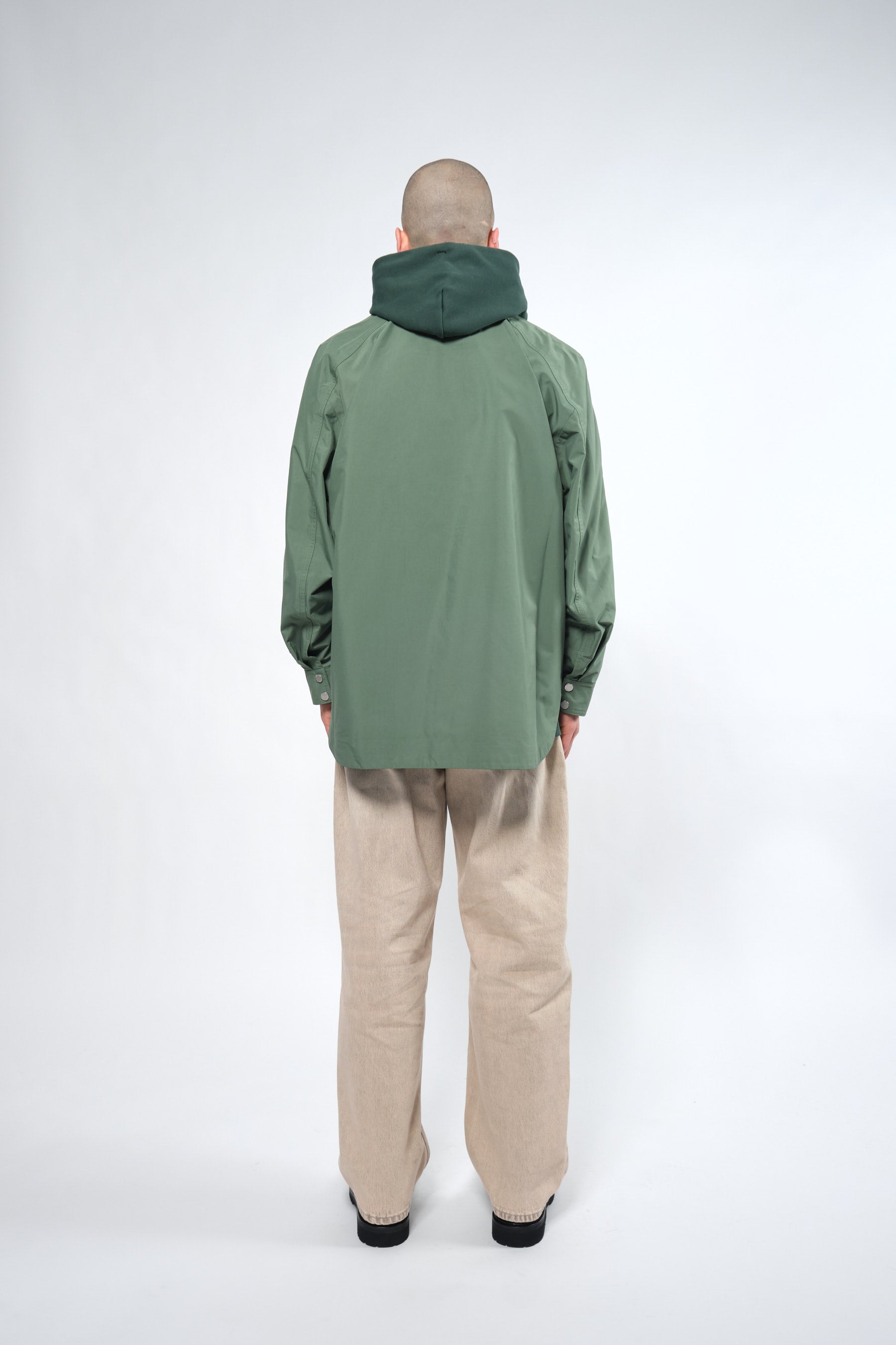  3L Green Waterproof Rain Jacket with Hood - Adhere To  - 7