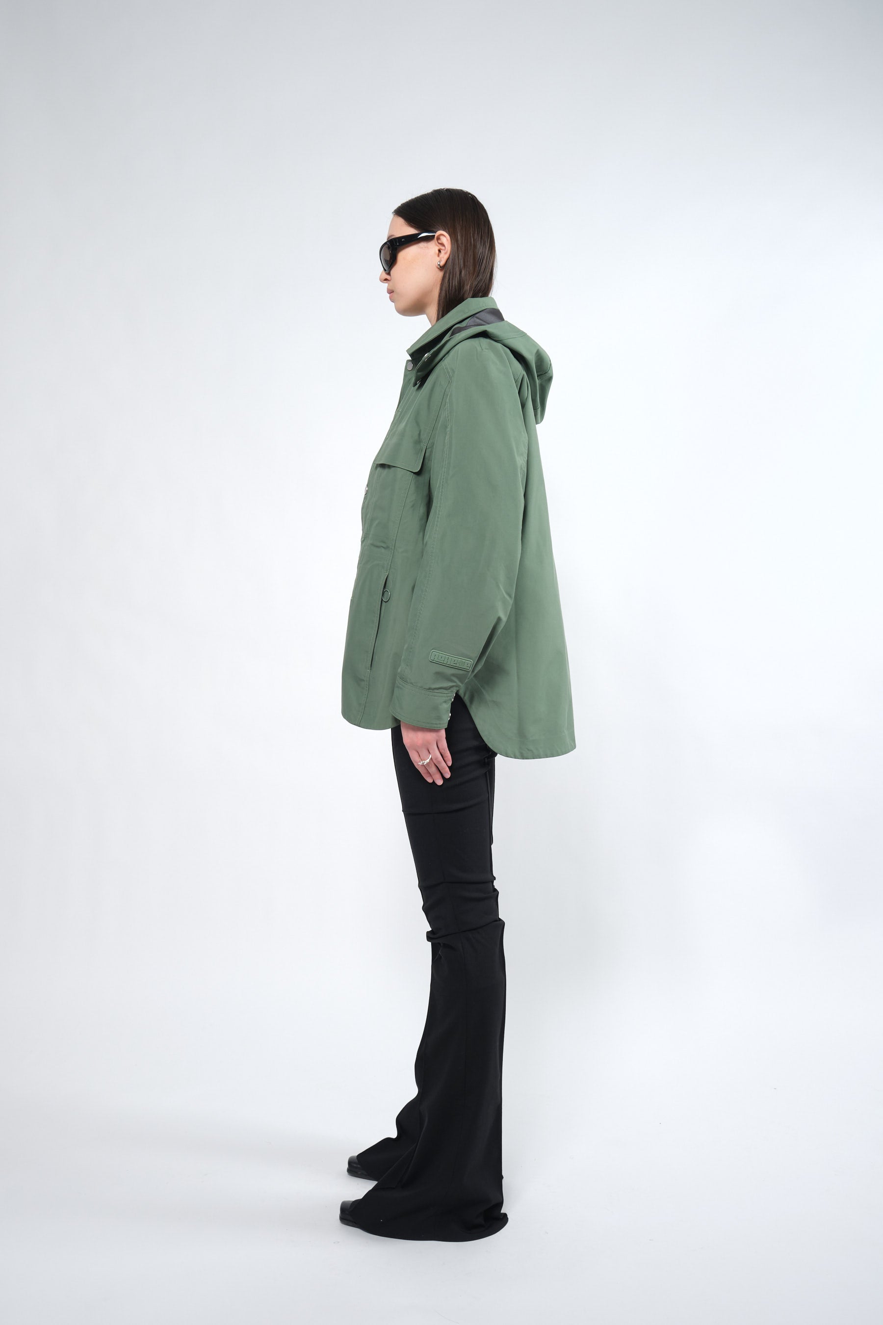  3L Green Waterproof Rain Jacket with Hood - Adhere To  - 6