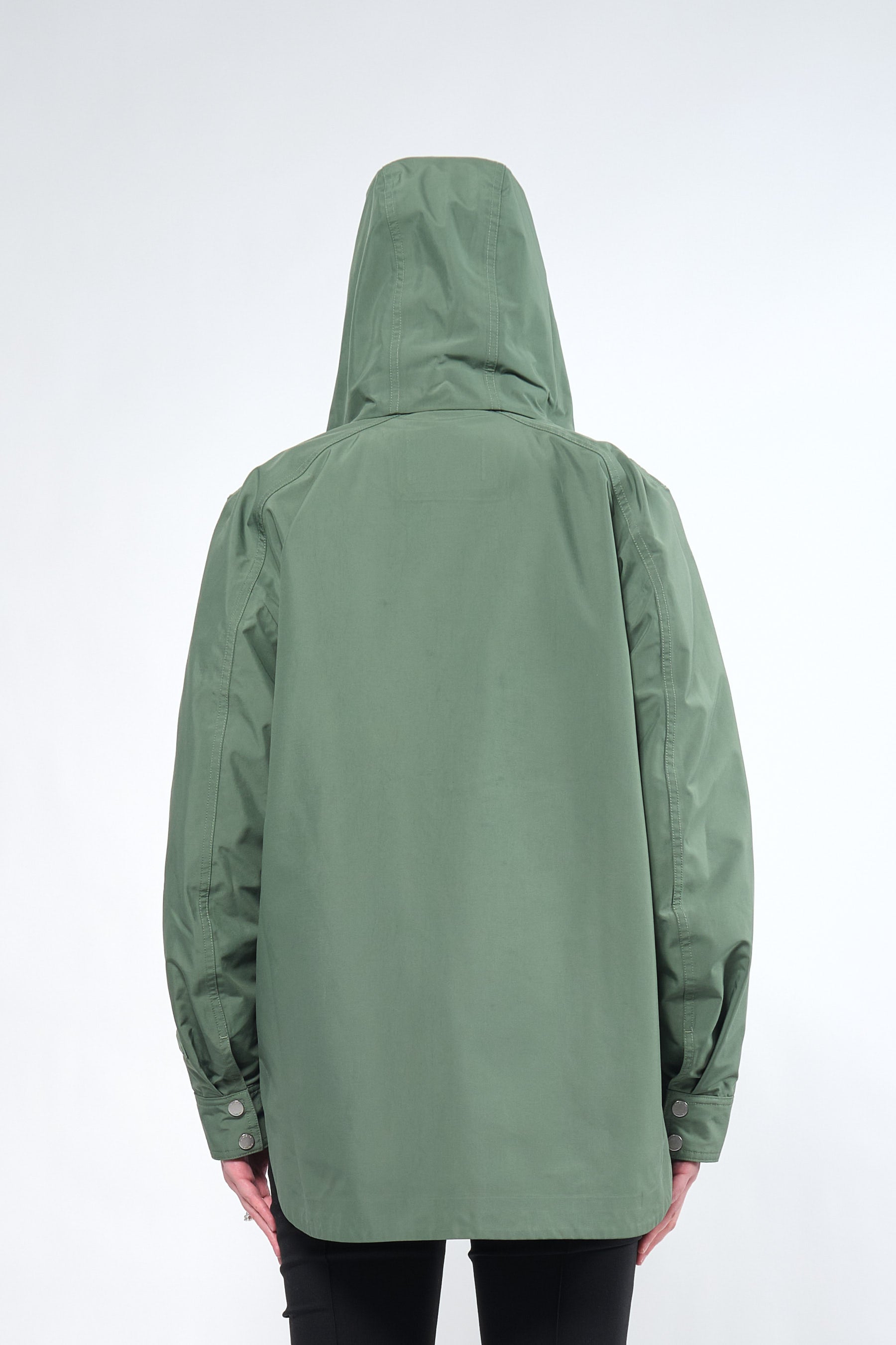  3L Green Waterproof Rain Jacket with Hood - Adhere To  - 8